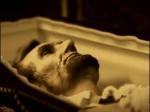 Lincoln in his coffin.